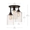 Globe Electric Annecy 15.4 in. H X 12.6 in. W X 12.6 in. L Oil Rubbed Bronze Ceiling Light 65904 - alternate 4